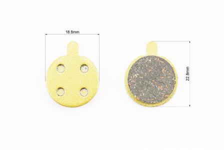 Гальмівні колодки Disk-brake (Xiaomi Mijia M365 Pro, Zoom DB250,350,450,550), жовті YL-1013 до мотоцикла