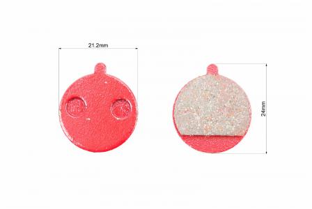 Гальмівні колодки Disk-brake (Xiaomi Mijia M365 Pro, Kugoo M4,M4 Pro), червоні YL-1063 до мотоцикла