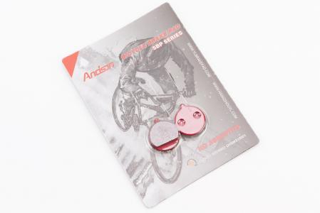 Гальмівні колодки Disk-brake (Xiaomi Mijia M365 Pro, Kugoo M4,M4 Pro), червоні YL-1063 до мотоцикла