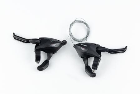 Перемикачі (моноблок) 3x7 швидкостей, чорні SL-KD-81 до велосипеда