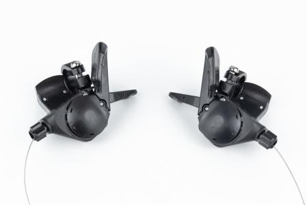 Перемикачі (манетка) 3x9 швидкостей, сіро-чорні SL-KD-30 до велосипеда