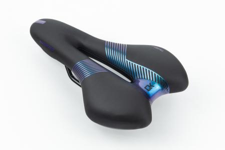 Сидіння MTB 270x160 мм, чорно-синє "GEL" SD-8067 до велосипеда