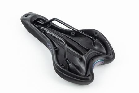 Сидіння MTB 270x160 мм, чорно-зелене "GEL" SD-8067 до велосипеда