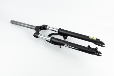 Вилка 29" амортизаційна, без різьби 1-1/8" (28,6 мм), шток 240 мм, з ходом 100 мм, Disk-brake, M Lockout, чорна ES-246- MLO до велосипеда