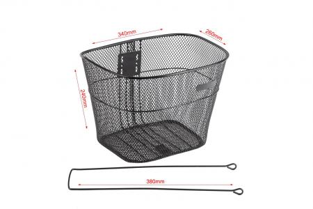 Кошик передня 26" (сітка), чорна "ромб" BK-002 до велосипеда