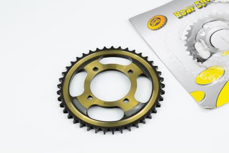 Зірка задня RS125-428-41T-d-64; 4отв.*80 мм "загартована" до мотоцикла Loncin- JL200-10/Yamaha YBR125
