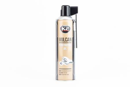 Змазка проникаюча (рідкий ключ) з перетворювачем іржі "K2 PRO VULCAN", аерозоль 500ml