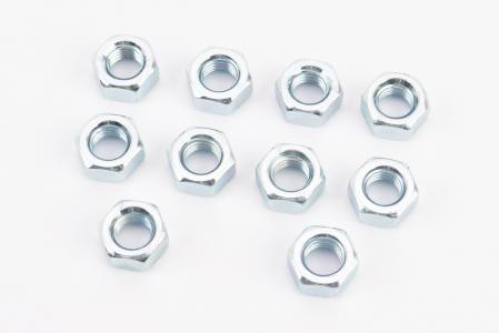 Гайка М12x1,75 мм 6 цб DIN934, к-кт 10 шт