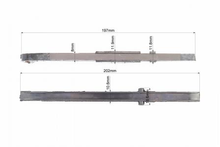 Комплект напрямних ланцюга до скутера 50-100 см3 4T ZHENGHE