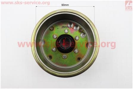 Ротор магнето (для 8 катушек) для китайских скутеров на двигатель 125,150сс 4-Т