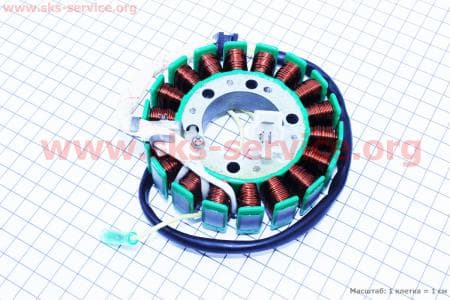 Статор магнето 18катушек для китайских скутеров на двигатель 250сс 4-т водяное охлаждение 
