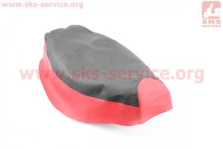 Чехол сиденья (эластичный, прочный материал) черный/красный для скутеров Wind (Viper) купить в Украине