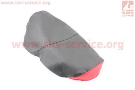 Чехол сиденья (эластичный, прочный материал) черный/красный для скутеров GRAND PRIX (Viper) купить в Украине