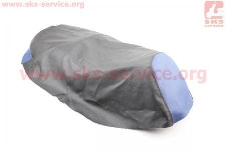 Чехол сиденья (эластичный, прочный материал) черный/синий для китайских скутеров Storm 50, 150, NEW (Viper) купить в Украине