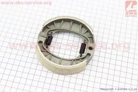 Колодки тормозные передние (пружины прямые) к-кт  для мопедов Delta (Viper) купить в Украине