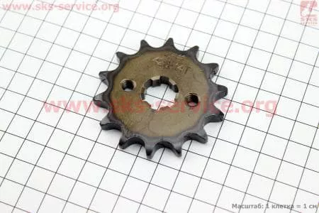 Звезда передняя JH70-428H-14T "каленая" для мопеда