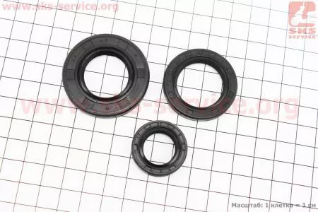 Сальник двигателя к-кт 3шт Suzuki AD50 (17*27*6; 24*43*6; 25*37*6)