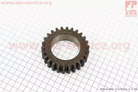 Шестерня промежуточная раздаточной коробки нижняя Z=26, D=85мм, d=52мм (304.42.117) к минитракторам DongFeng 240-404