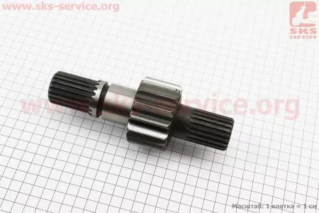 Шестерня L=170мм, Z=20/15/20 Xingtai 224/244 (150.37.209)  к минитракторам Xingtai 120-224