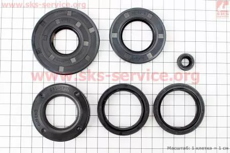 Сальники 12V к-кт 6шт  на мотоцикл ЯВА
