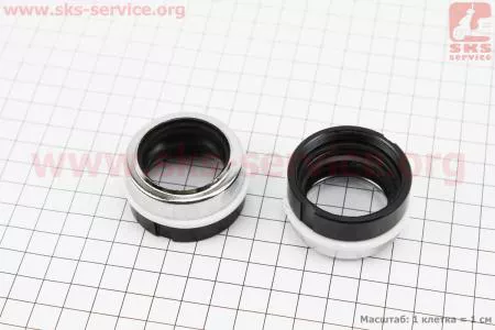 Стакан передней вилки с сальником (хром) 6V к-кт 2шт на мотоцикл ЯВА