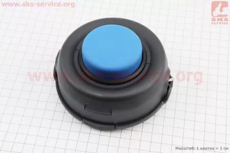 Шпуля (бабина, котушка), САМОНАМОТУЮЧА, синій ніс, D-120mm до мотокос