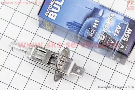 Лампа фары галоген H1 12V55W P14.5S