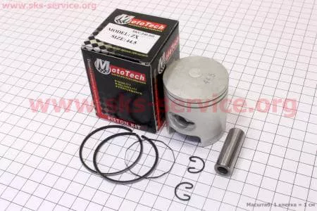 Поршень, кольца, палец к-кт Honda DIO ZX65 44мм +0,50, Тайвань