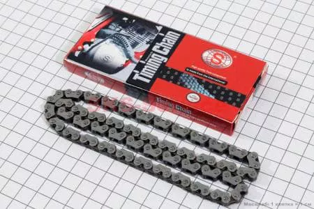 Цепь распредвала 2х3-90L для китайских скутеров на двигатель 125,150сс 4-Т